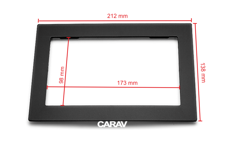 CARAV Industries Inc. Universal frame 2din / 173 x 98 mm / 212 x 138 mm 11.440