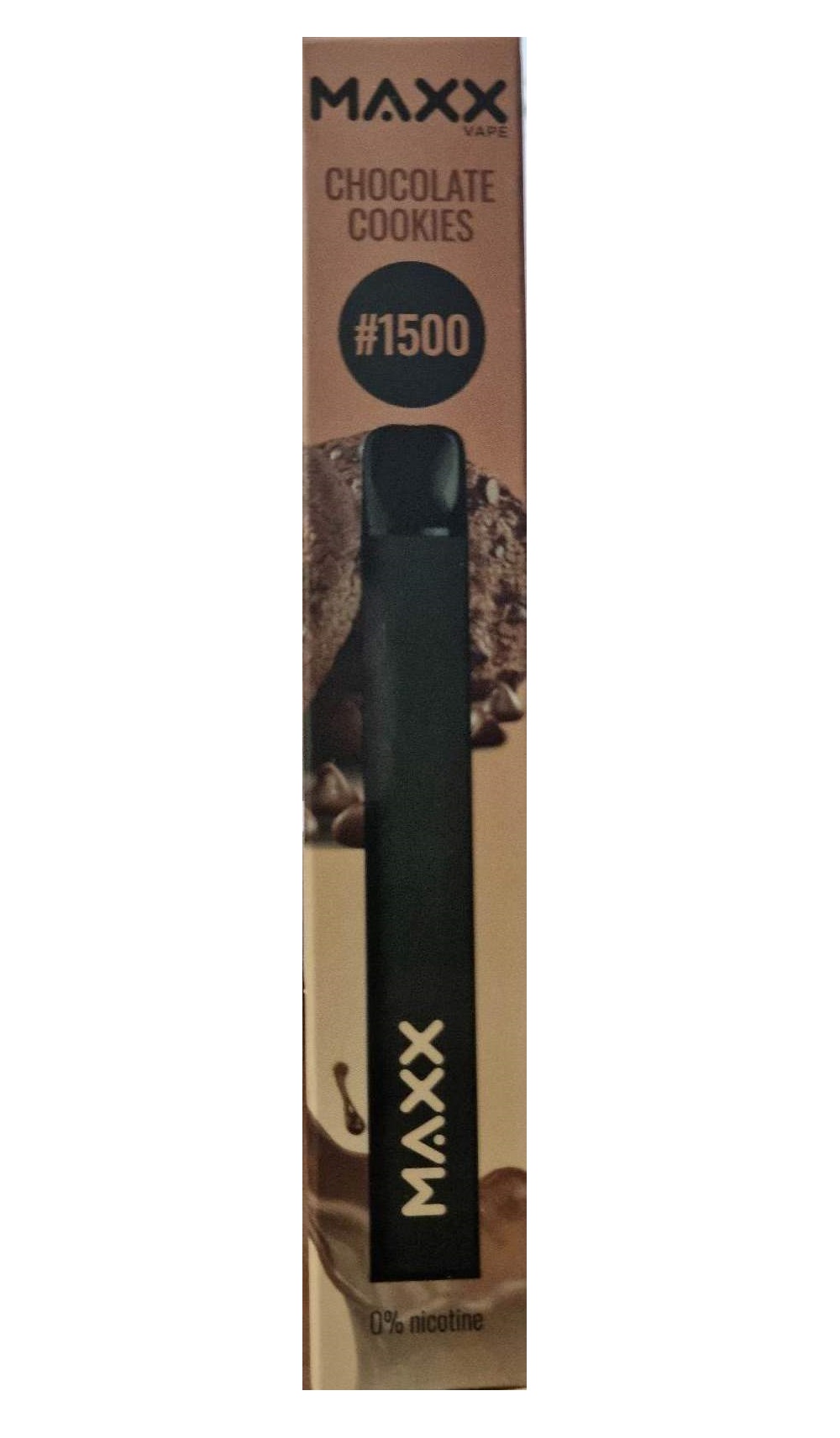 Maxx Vape 1500 Ηλεκτρονικό τσιγάρο μιας χρήσης Chocolate Cookies 3.4ml 0mg