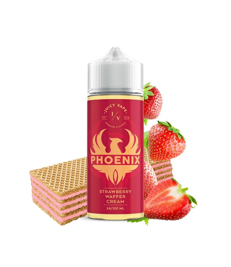 Phoenix FlavourShot Strawberry Waffer Cream 24/120ml