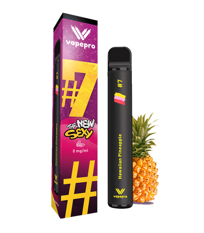 Vapepro #7 Hawaiian Pineapple 2ml 0mg 800 Puffs