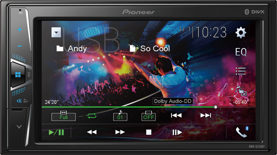 Pioneer DMH-G220BT multimedia Οθόνη αφής 6,2"