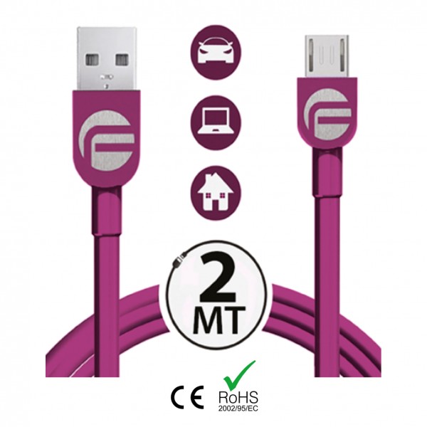 FF-60418/OTO ΚΑΛΩΔΙΟ USB 2 ΣΕ 1 FIFO MICRO USB 213 cm (ΦΟΡΤΙΣΗΣ/ΣΥΓΧΡΟΝΙΣΜΟΥ)