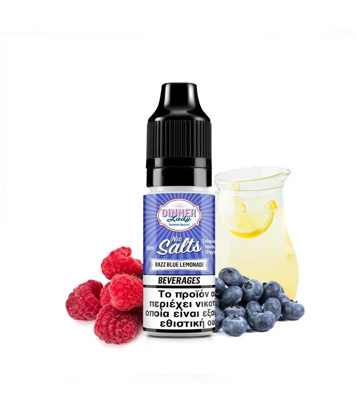 Dinner Lady Salt Razz Blue Lemonade 10ml 10mg