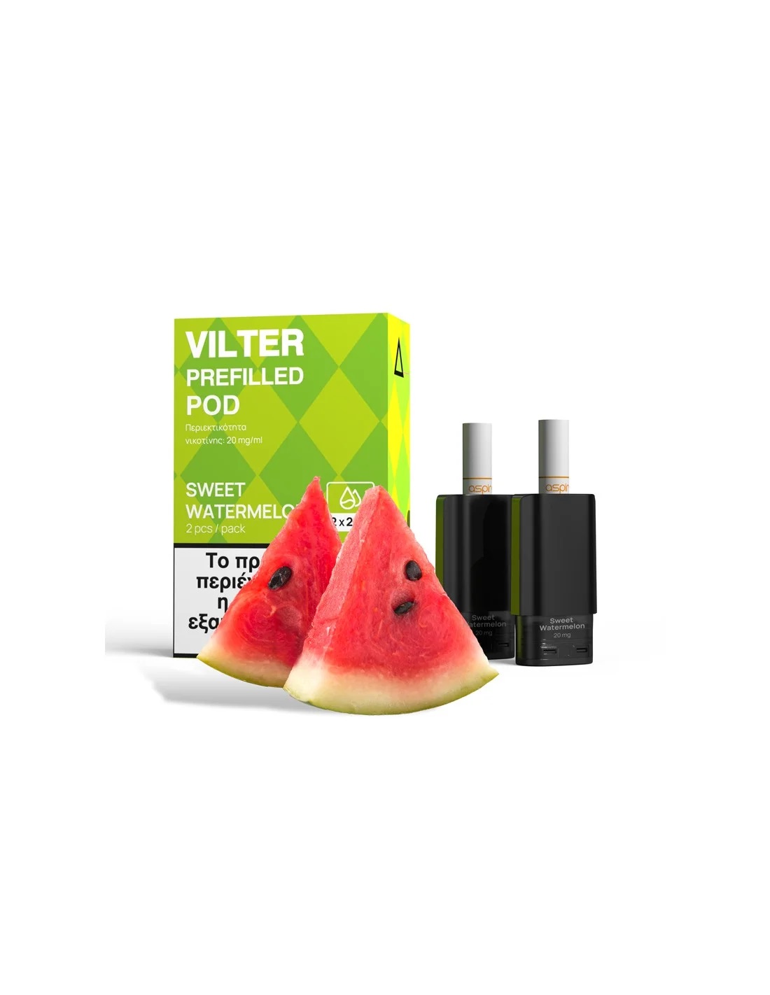 Aspire Vilter Sweet Watermelon Prefilled Pod 2x2ml (PACK OF 2)