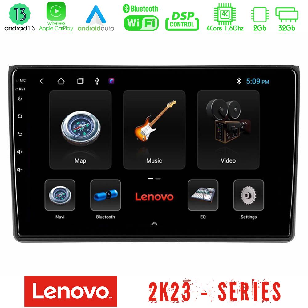 Lenovo car pad Audi a4 b7 4core Android 13 2+32gb Navigation Multimedia Tablet 9 u-len-Au0827