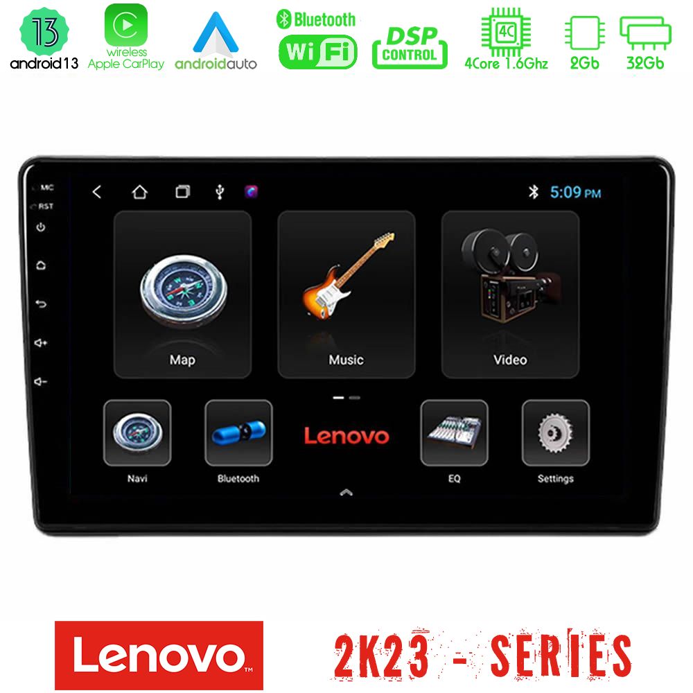 Lenovo car pad Peugeot Partner / Citroën Berlingo 2008-2018 4core Android 13 2+32gb Navigation Multimedia Tablet 9 u-len-Ct1026
