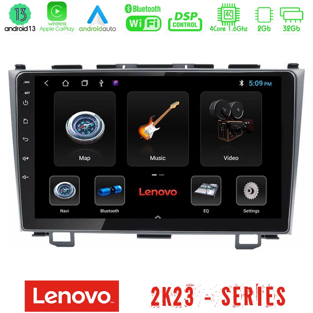 Lenovo car pad Honda crv 4core Android 13 2+32gb Navigation Multimedia Tablet 9 u-len-Hd0110