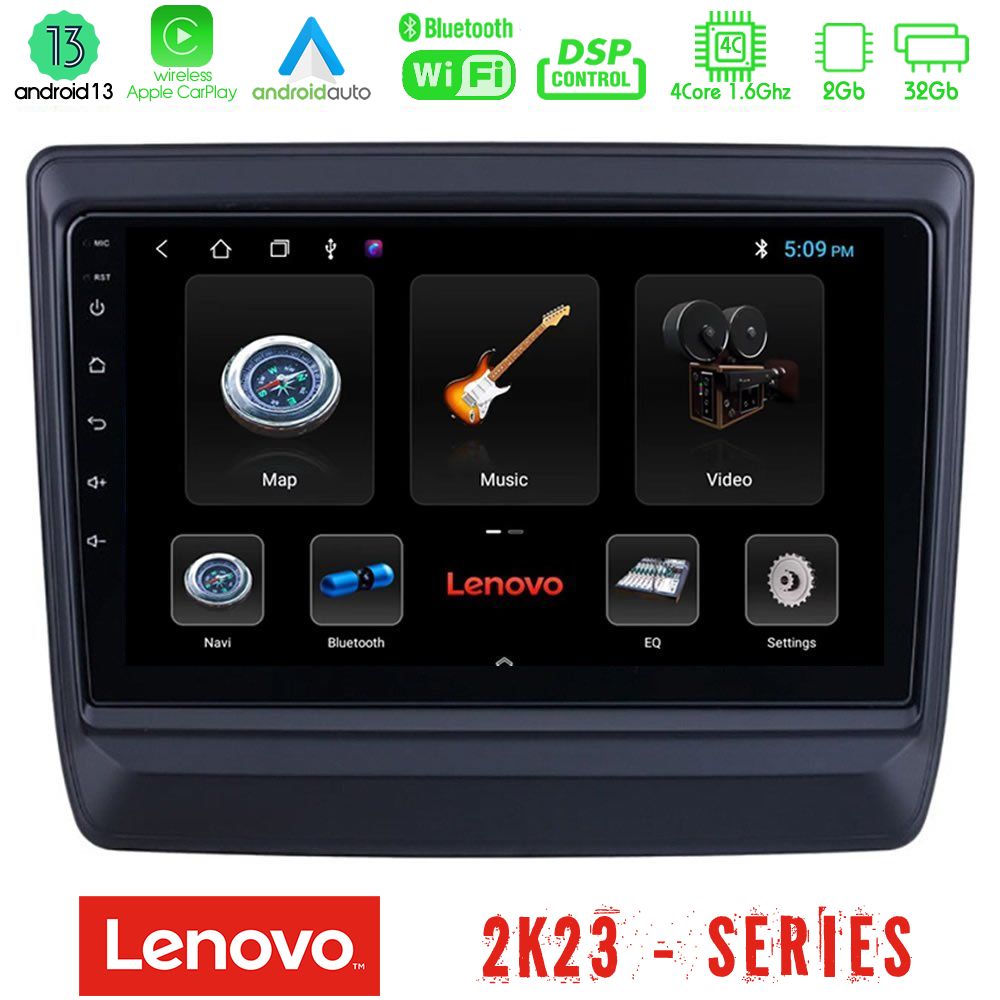 Lenovo car pad Isuzu d-max 2020-2023 4core Android 13 2+32gb Navigation Multimedia Tablet 9 u-len-Iz715