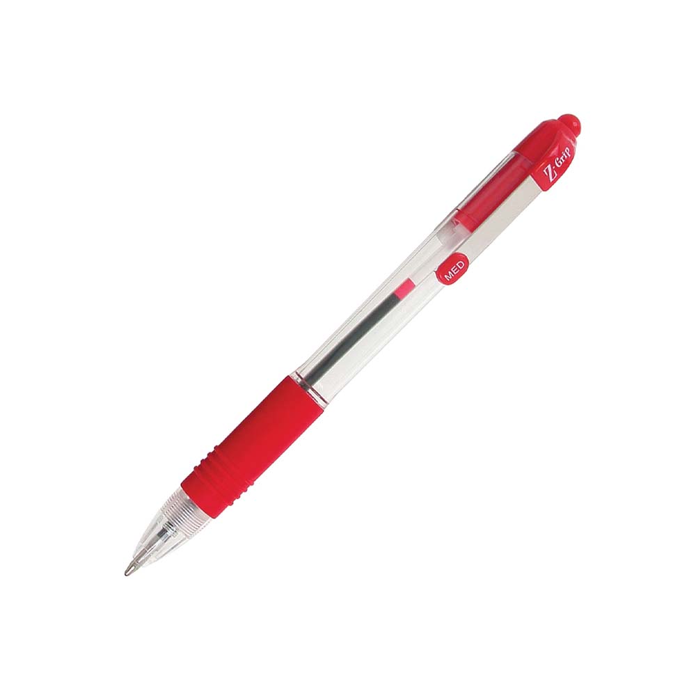 Zebra Z-Grip BallpointPen 1.0 mm Medium Red (ZB-22230) (ZEBZB-22230)