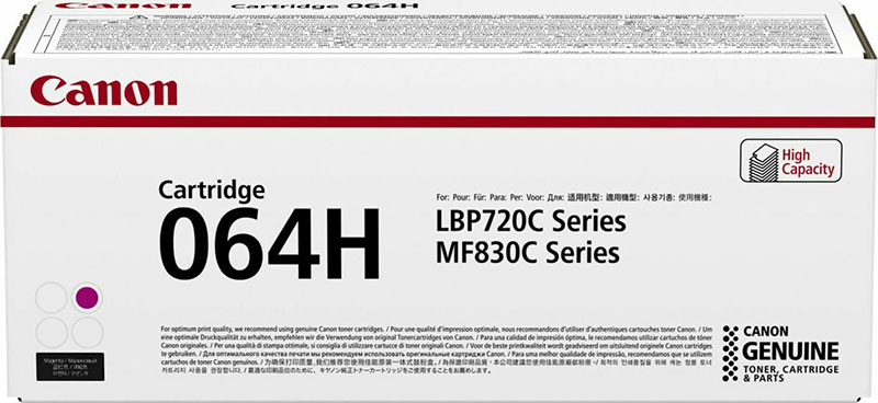 Canon LBP722Cdw/MF 832CdwSERIES TONER MAGENTA HC (4934C001) (CAN-064MH)