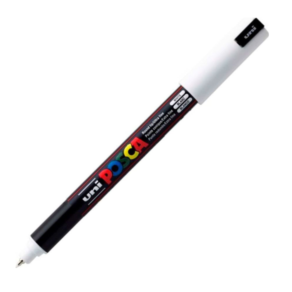 Uni-Ball Μαρκαδοροι Posca Pc-1Mr Extra Fine White (PC1MREXFWH) (UNIPC1MREXFWH)