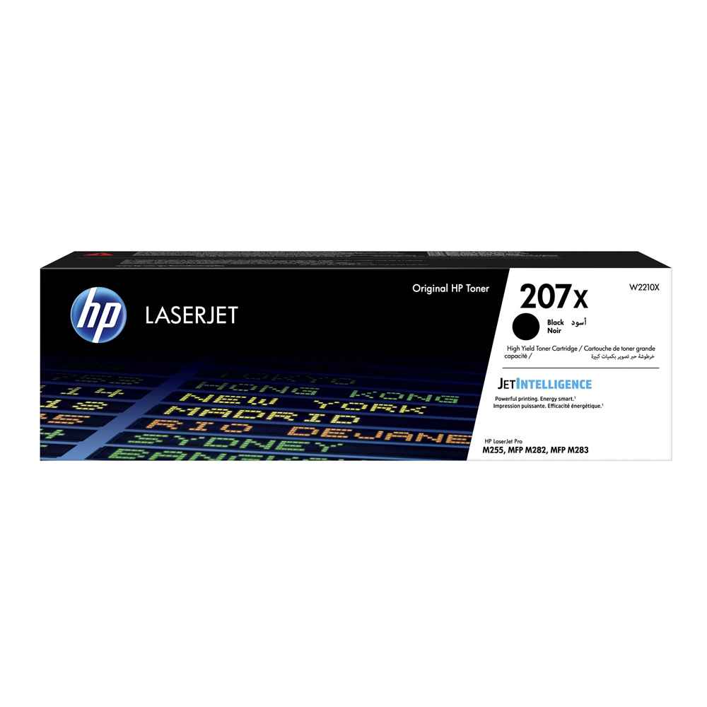 HP 207X Black LaserJet Toner Cartridge (3.15k) (W2210X) (HPW2210X)