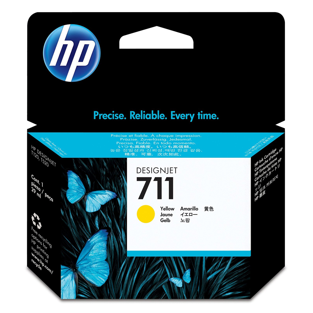 HP Μελάνι Inkjet No.711 Yellow (CZ132A) (HPCZ132A)