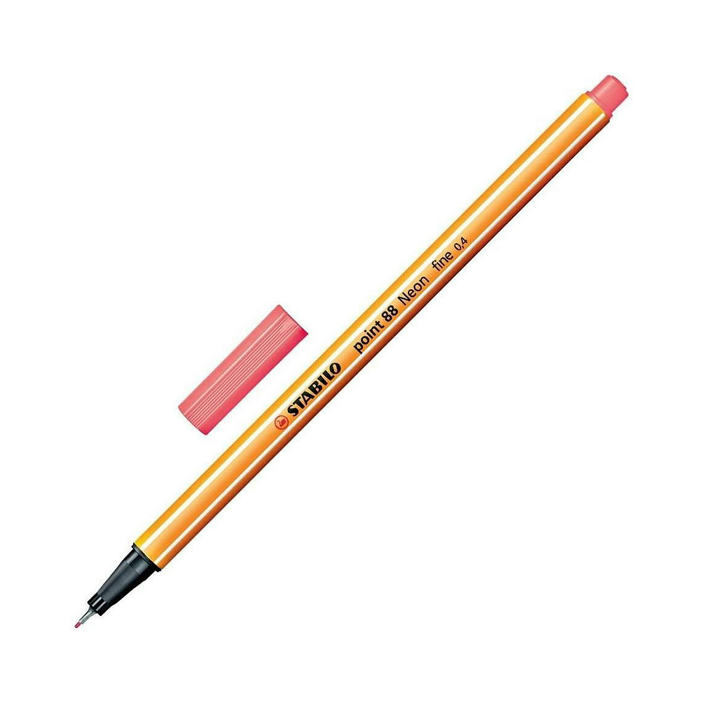 Μαρκαδόρος Σχεδίου STABILO Point 88 0.4 mm (Neon Red) (88/040)