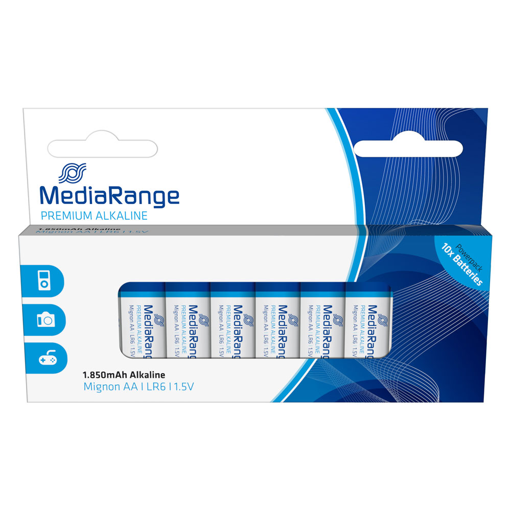 Αλκαλική Μπαταρία MediaRange Premium AA 1.5V (LR6) (10 Pack) (MRBAT105)