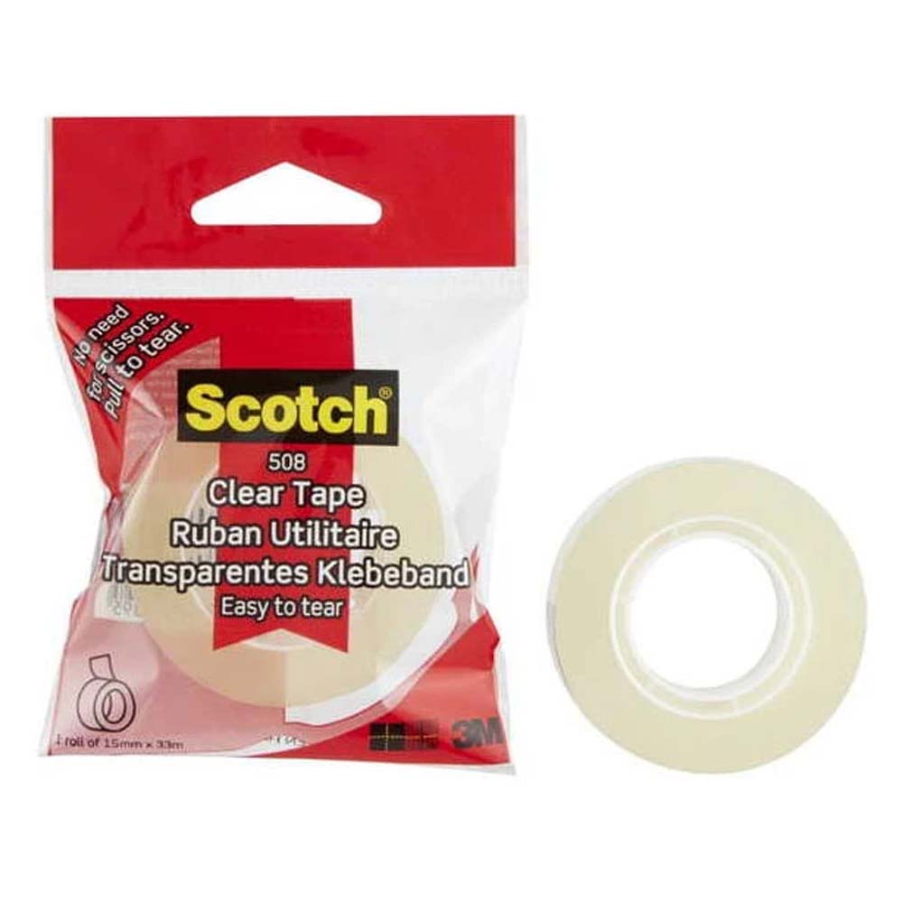 Ταινία Γενικής Χρήσης 3M Scotch 508 15 mm x 33 m (Διάφανη) (5081533)