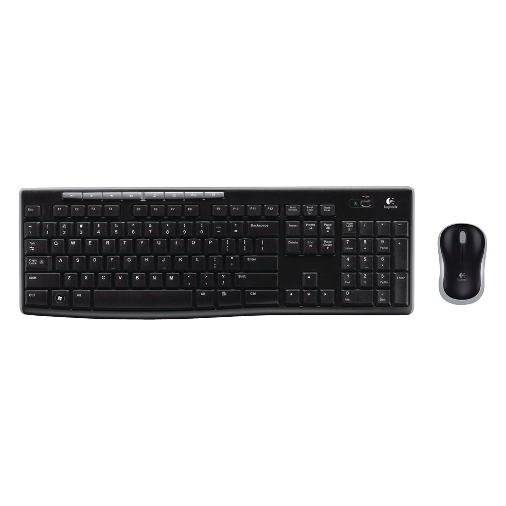 Logitech MK270 Desktop Combo GR (Black, Wireless, GR Keys) (LOGMK270)