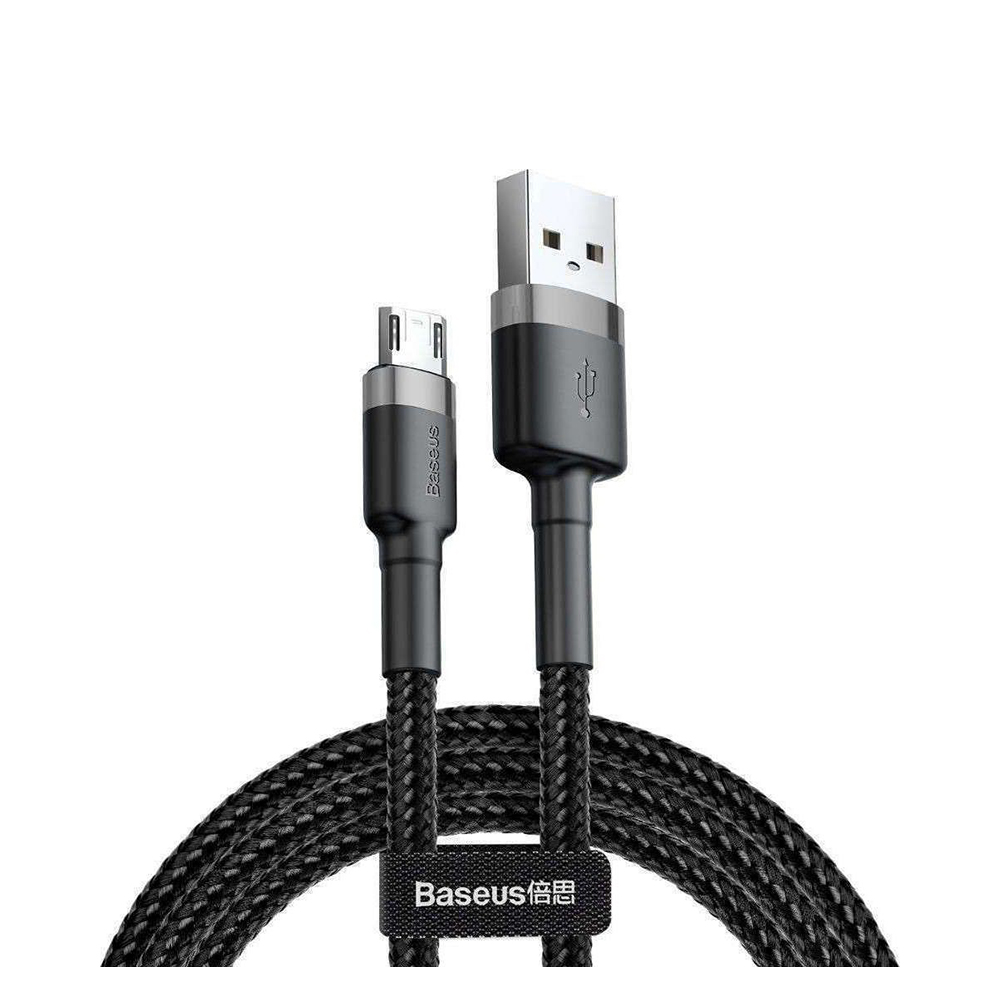 Baseus Cafule Braided USB 2.0 to micro USB Cable Μαύρο 3m (CAMKLF-HG1) (BASCAMKLF-HG1)