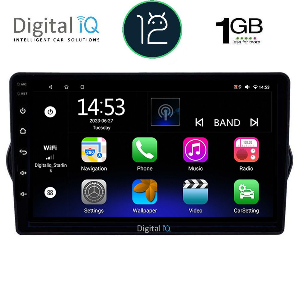 DIGITAL IQ RTA 1148_GPS (9inc) MULTIMEDIA TABLET OEM FIAT TIPO mod. 2015-2018