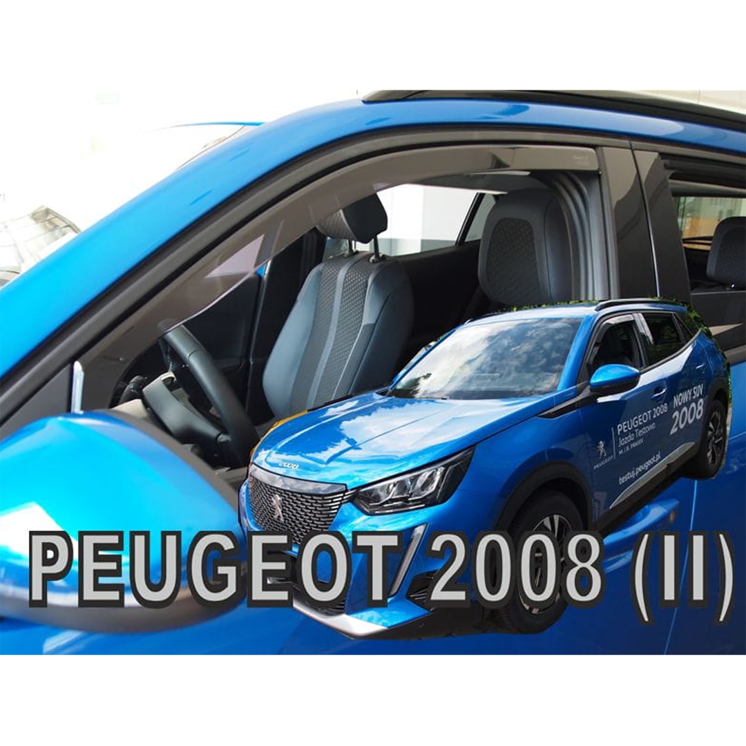 ΑΝΕΜ.26162 PEUGEOT 2008 5D 2019+ / 2008E 5D 2019+ - ΖΕΥΓΑΡΙ ΑΝΕΜΟΘΡΑΥΣΤΕΣ ΑΥΤΟΚΙΝΗΤΟΥ ΑΠΟ ΕΥΚΑΜΠΤΟ ΦΙΜΕ ΠΛΑΣΤΙΚΟ HEKO - 2 ΤΕΜ.