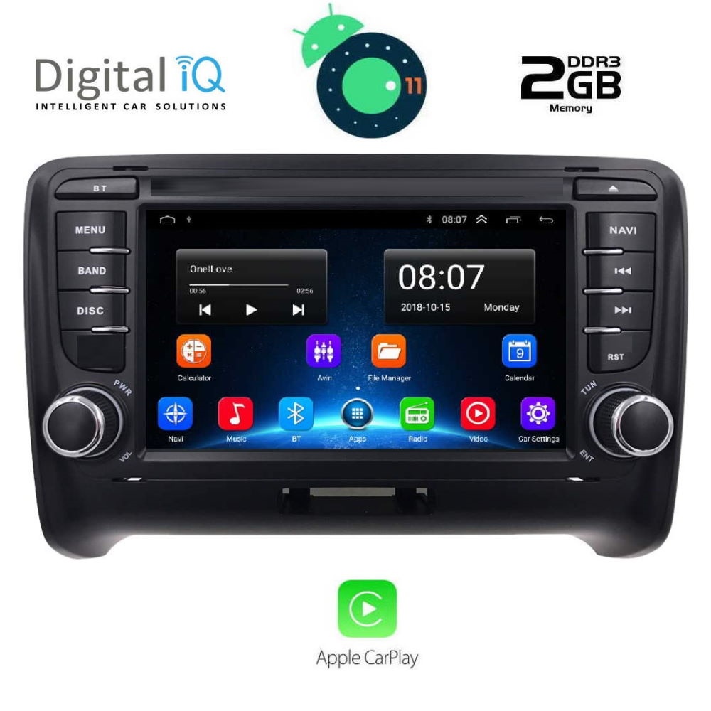 DIGITAL IQ IHB 078_CP (7'' DECK) MULTIMEDIA OEM AUDI ΤΤ mod. 2007-2015