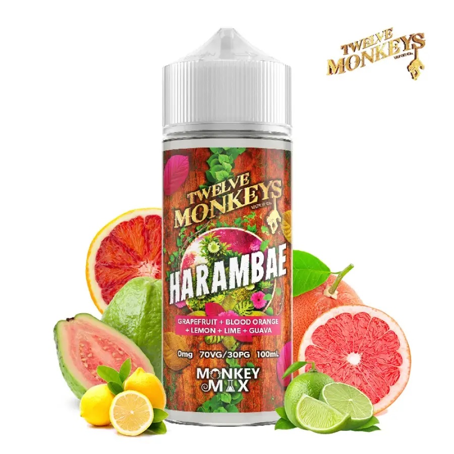 12 Monkeys Classic Flavorshot Harambae 20ml/120ml