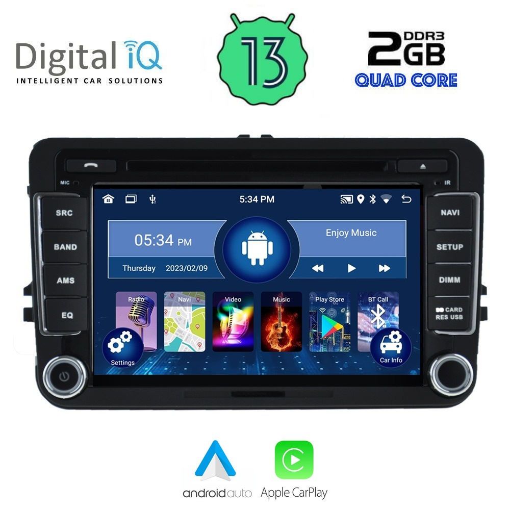 DIGITAL IQ MSD 204_CPA (7" DECK) MULTIMEDIA OEM VW - SKODA - SEAT mod. 2004-2014