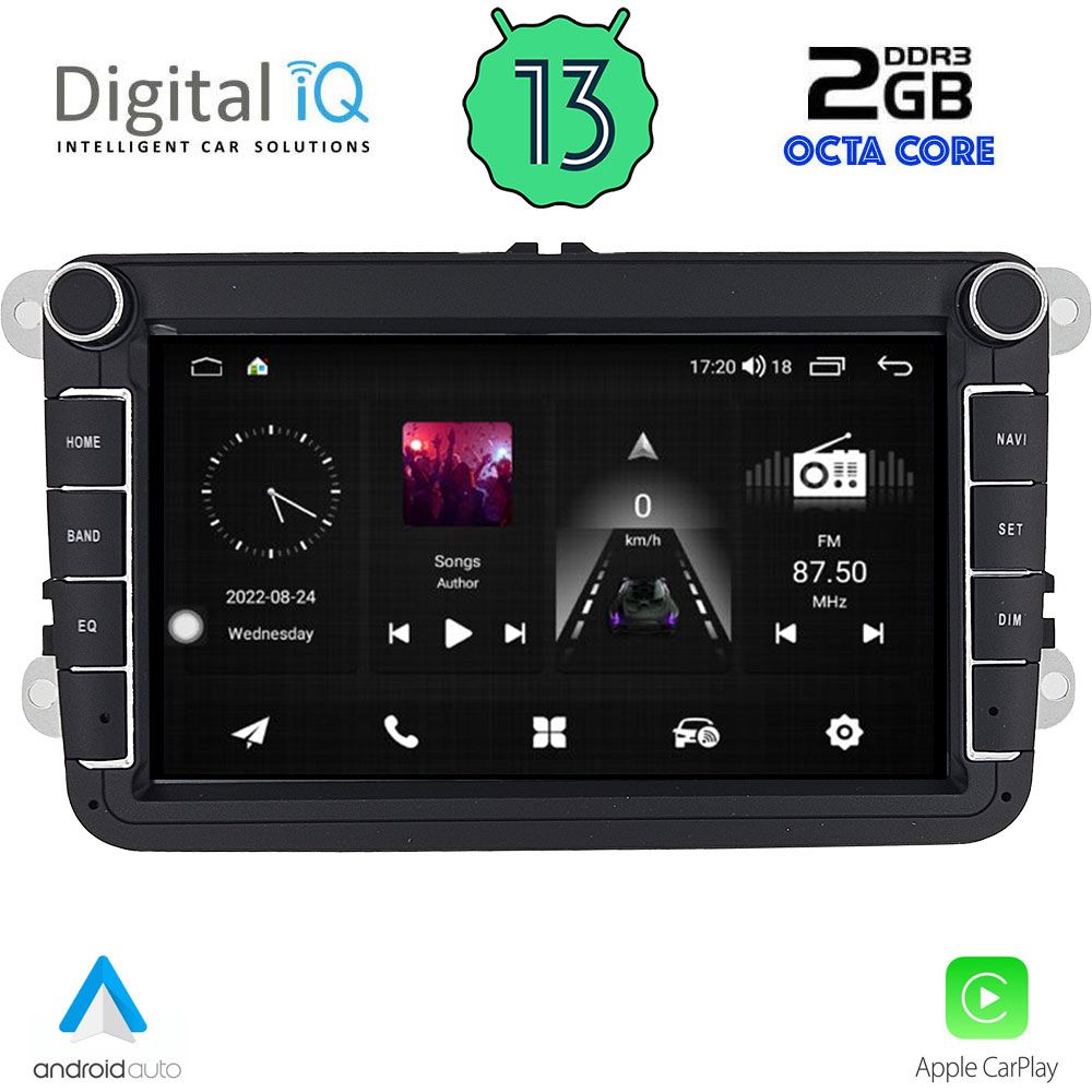 DIGITAL IQ MSF 379_CPA (8" DECK) MULTIMEDIA OEM VW - SKODA - SEAT mod. 2004-2014