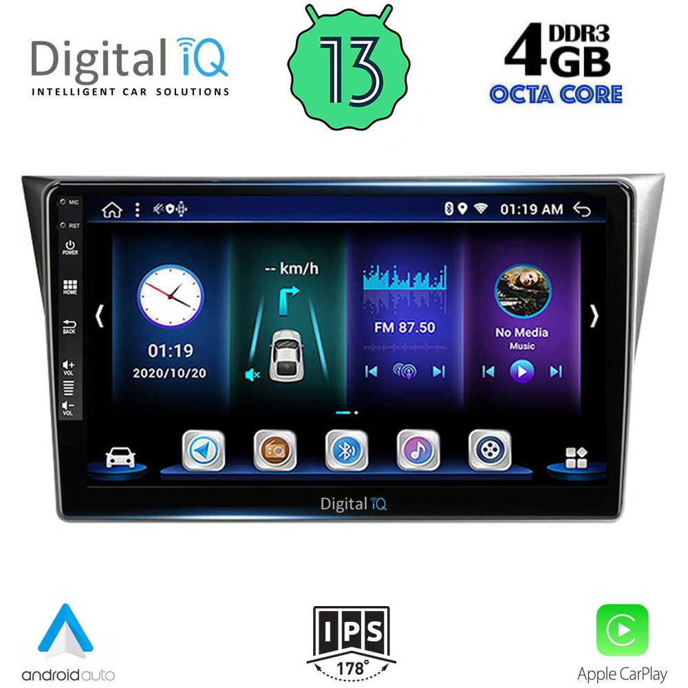 DIGITAL IQ BXD 6659_CPA (9inc) MULTIMEDIA TABLET OEM SUBARU IMPREZA mod. 2002-2008