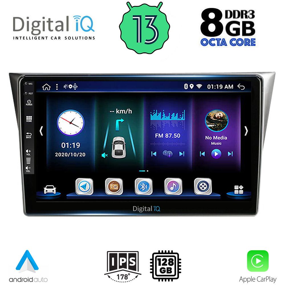 DIGITAL IQ BXD 8659_CPA (9inc) MULTIMEDIA TABLET OEM SUBARU IMPREZA mod. 2002-2008