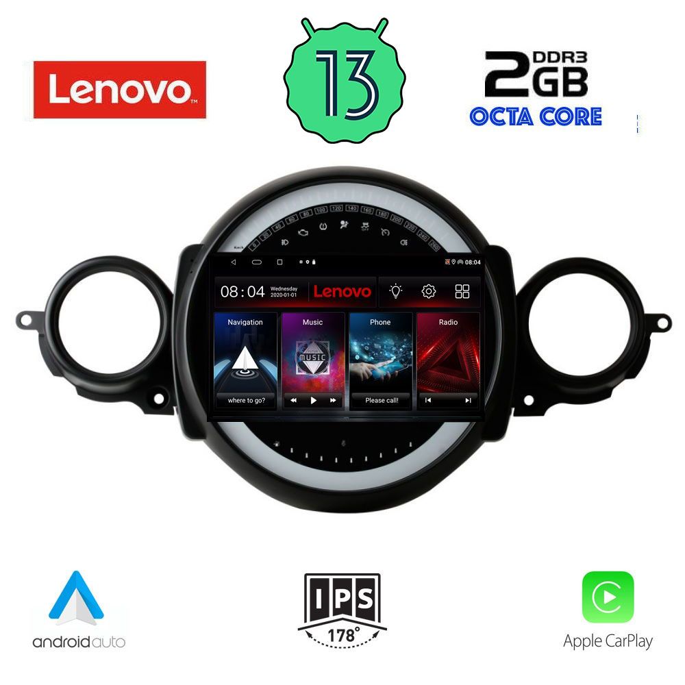 LENOVO LVF 7064_CPA (9inc) MULTIMEDIA TABLET OEM MINI COOPER (R56-R57) mod. 2006-2014 - CLUBMAN (R55) mod. 2007-2014