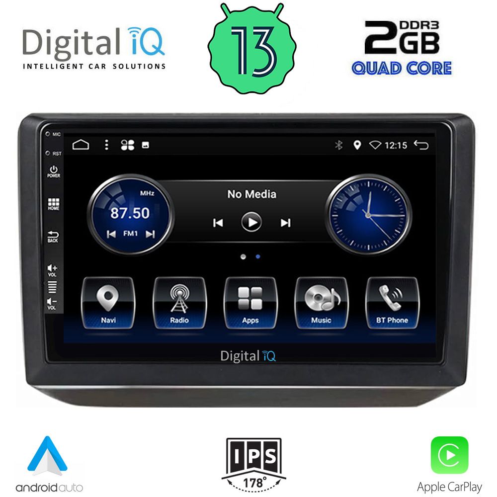 DIGITAL IQ BXH 3581_CPA (10inc) MULTIMEDIA TABLET OEM SKODA FABIA mod. 2008-2014