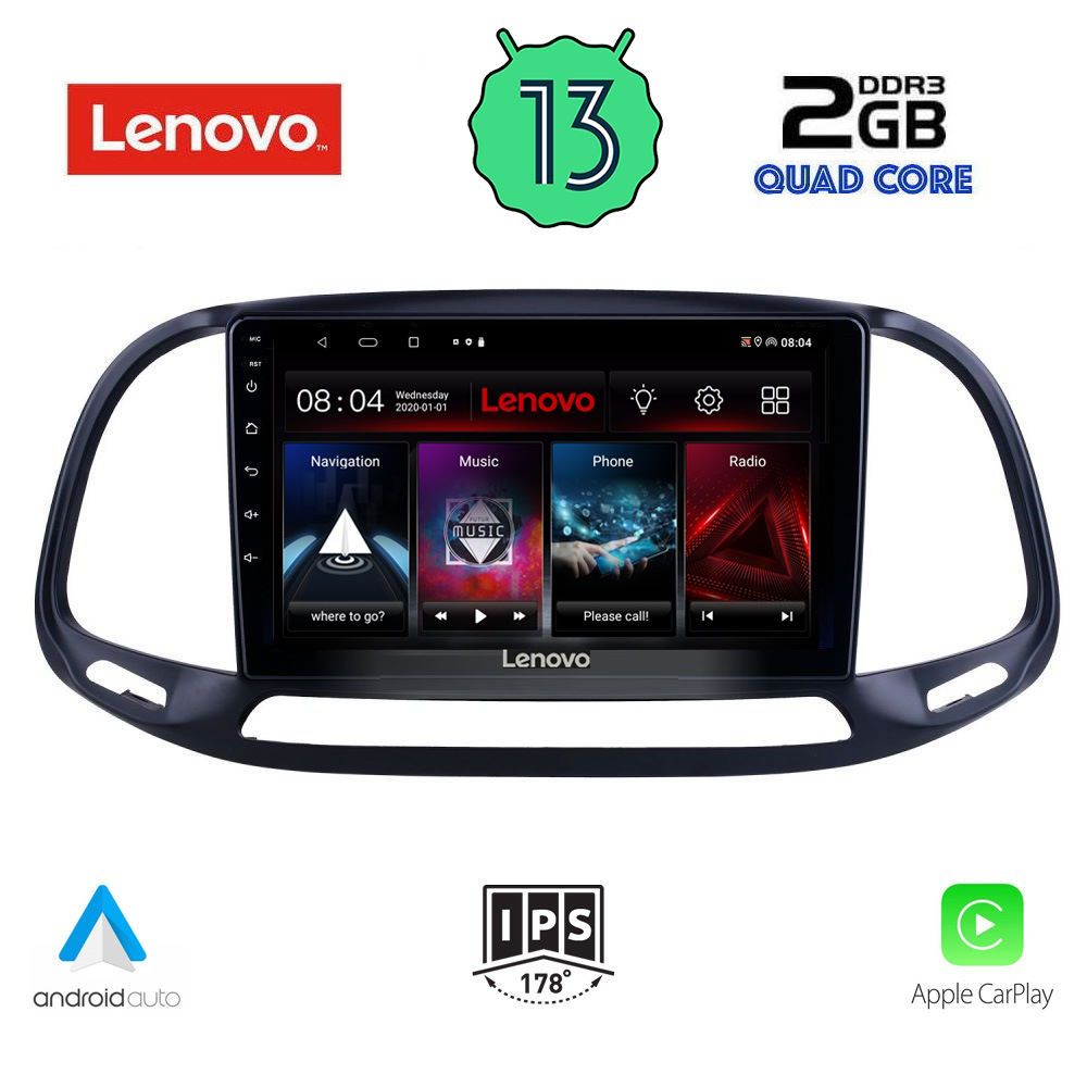 LENOVO LVD 4138_CPA (9inc) MULTIMEDIA TABLET OEM FIAT DOBLO – OPEL COMBO mod. 2015-2018