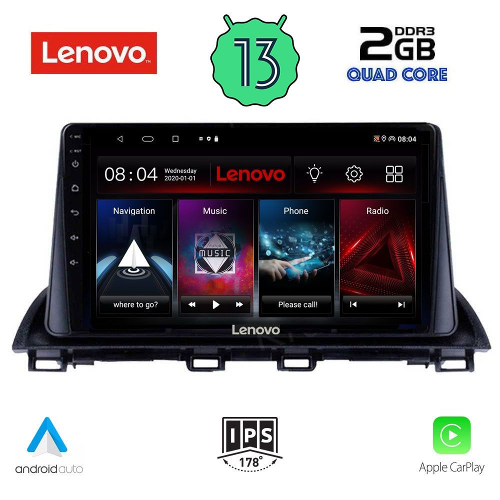 LENOVO LVD 4367_CPA (9inc) MULTIMEDIA TABLET OEM MAZDA 3 mod. 2014&gt;