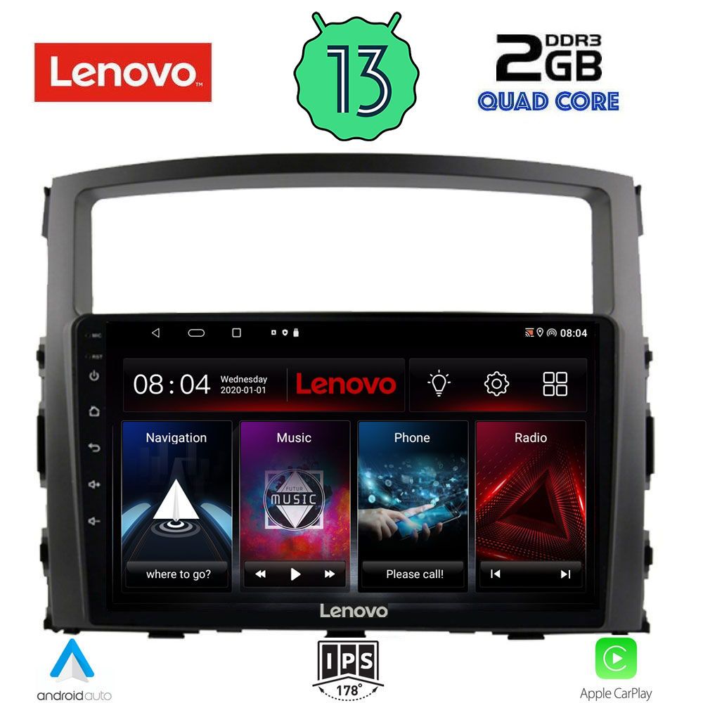 LENOVO LVD 4446_CPA (9inc) MULTIMEDIA TABLET OEM MITSUBISHI PAJERO mod. 2006-2013