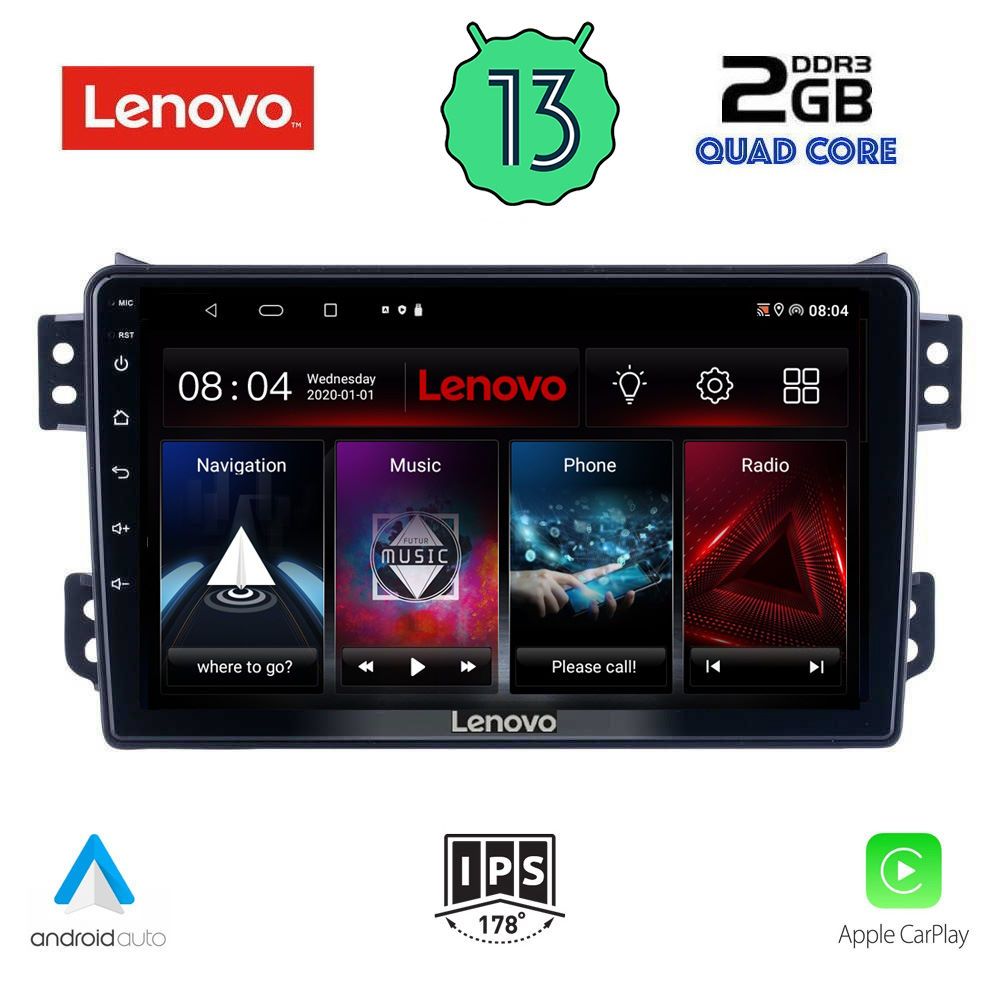 LENOVO LVD 4682_CPA (9inc) MULTIMEDIA TABLET OEM OPEL AGILA - SUZUKI SPLASH mod. 2008&gt;