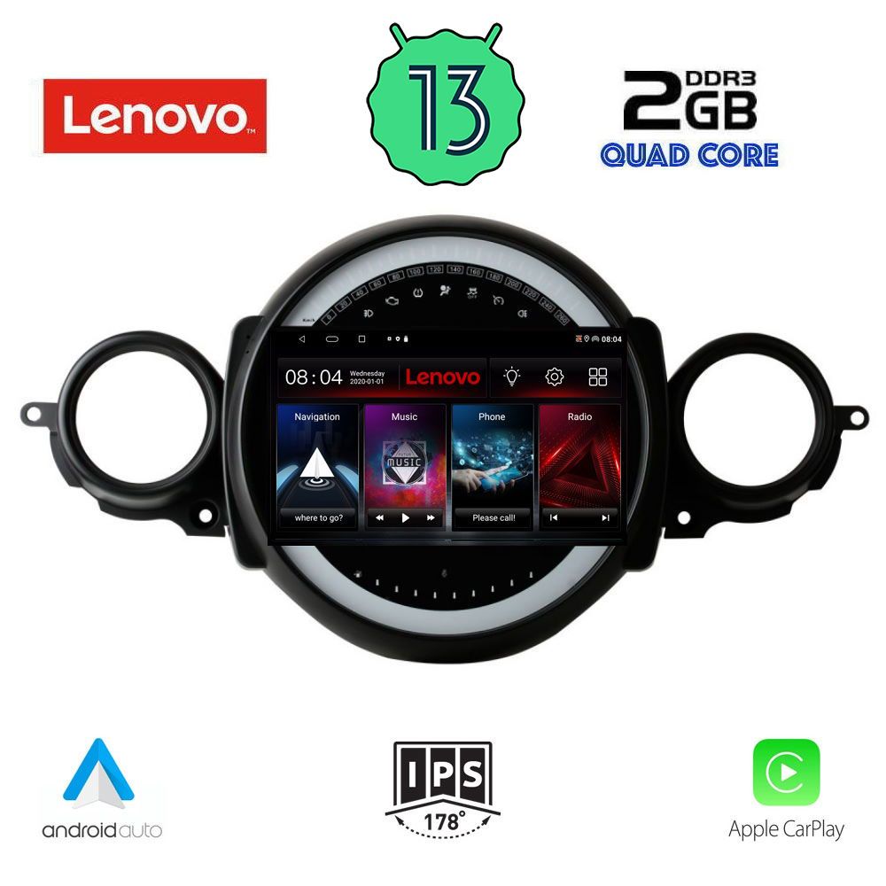 LENOVO LVD 4064_CPA (9inc) MULTIMEDIA TABLET OEM MINI COOPER (R56-R57) mod. 2006-2014 - CLUBMAN (R55) mod. 2007-2014