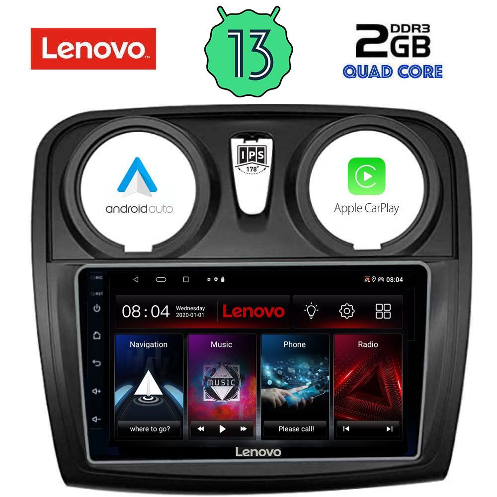 LENOVO LVD 4108_CPA (9inc) MULTIMEDIA TABLET OEM DACIA LOGAN – SANDERO mod. 2012-2019