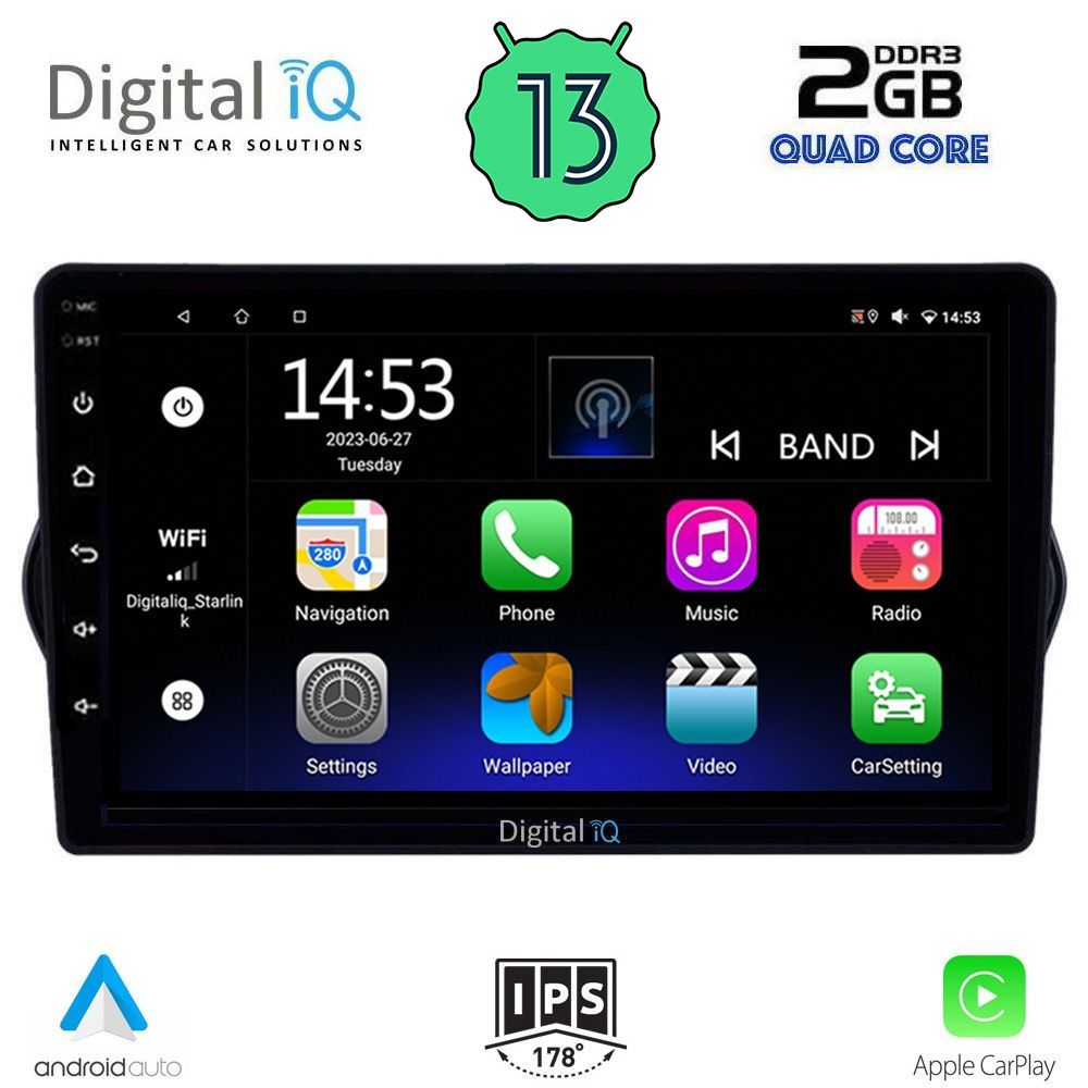 DIGITAL IQ RSB 2148_CPA (9inc) MULTIMEDIA TABLET OEM FIAT TIPO mod. 2015-2018