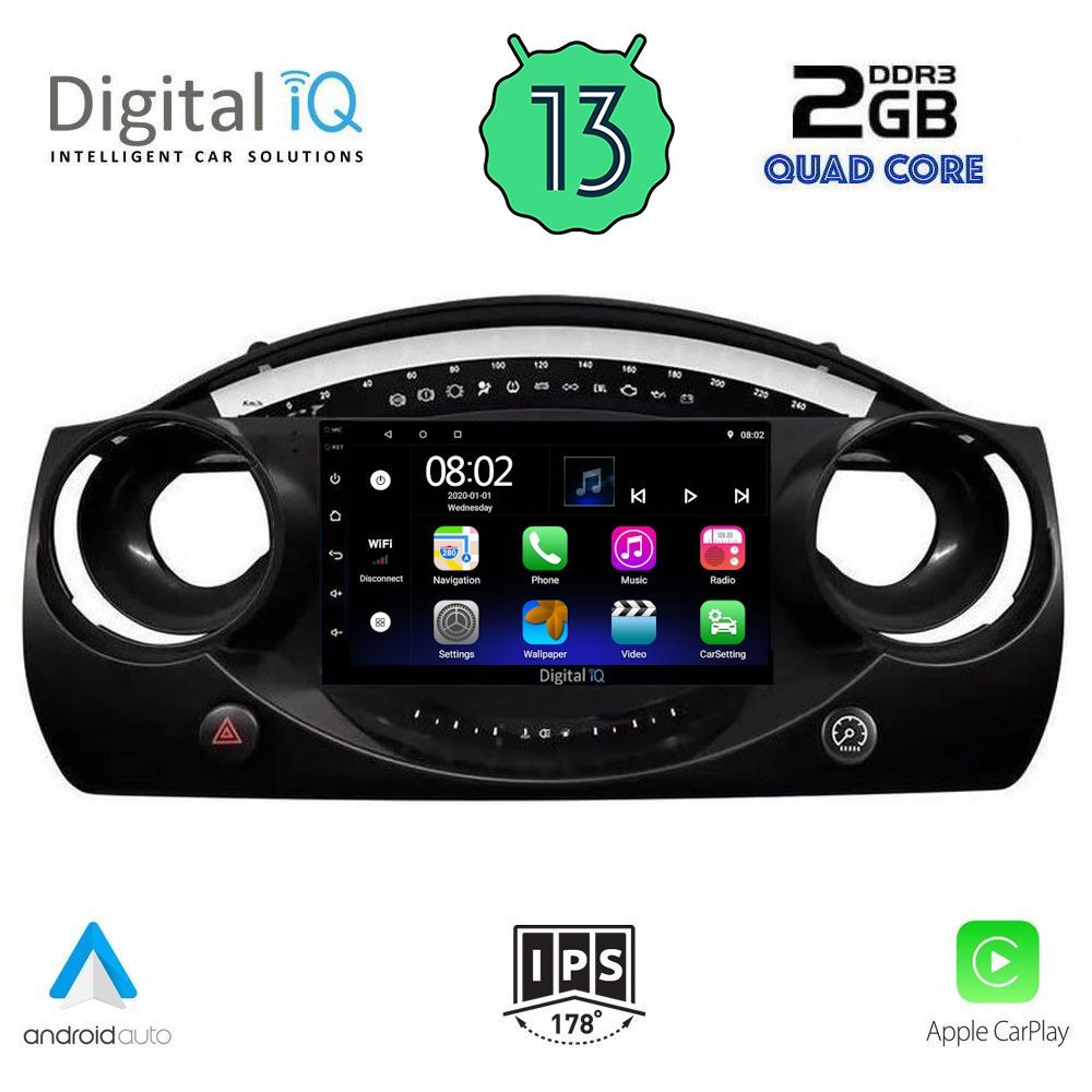 DIGITAL IQ RSB 2063_CPA (9inc) MULTIMEDIA TABLET OEM MINI COOPER (R50-R52-R53) mod. 2000-2006