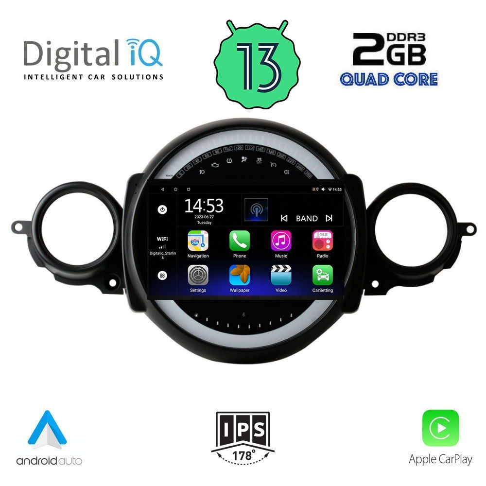 DIGITAL IQ RSB 2064_CPA (9inc) MULTIMEDIA TABLET OEM MINI COOPER (R56-R57) mod. 2006-2014 – CLUBMAN (R55) mod. 2007-2014