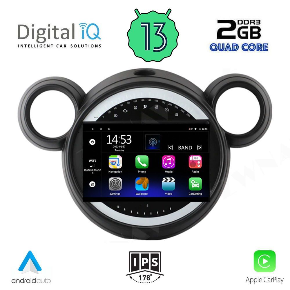 DIGITAL IQ RSB 2065_CPA (9inc) MULTIMEDIA TABLET OEM MINI COUNTRYMAN (R60) mod. 2010-2016 – PACEMAN (R61) mod. 2013-2016