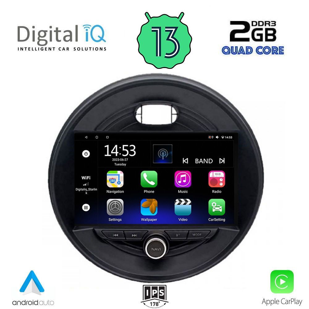 DIGITAL IQ RSB 2066_CPA (9inc) MULTIMEDIA TABLET OEM MINI COOPER (F55-56-F57) mod. 2015&gt; CLUBMAN (F54) mod. 2015&gt; ROADSTER (F59) mod. 2014&gt; COUNTRYMAN (F60) mod. 2016&gt;