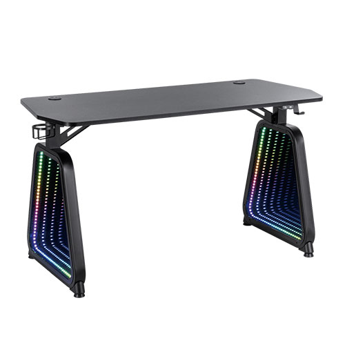 WHITE SHARK GAMING DESK WITH USB LIGHT EFFECTS MEDUSA