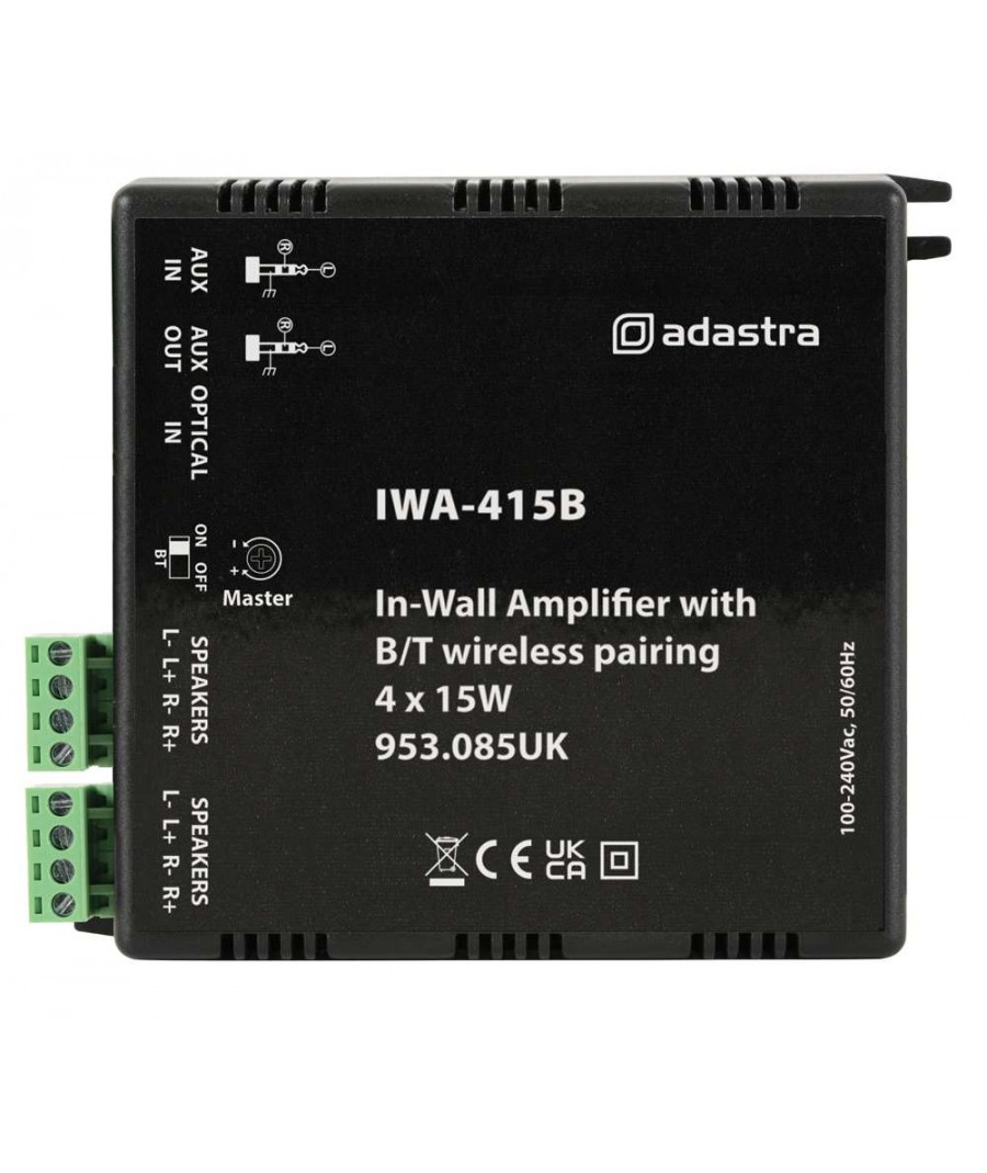 Adastra IWA-415B Εντοιχισμένος Ενισχυτής με Bluetooth 4 x 15W (Τεμάχιο) 20836
