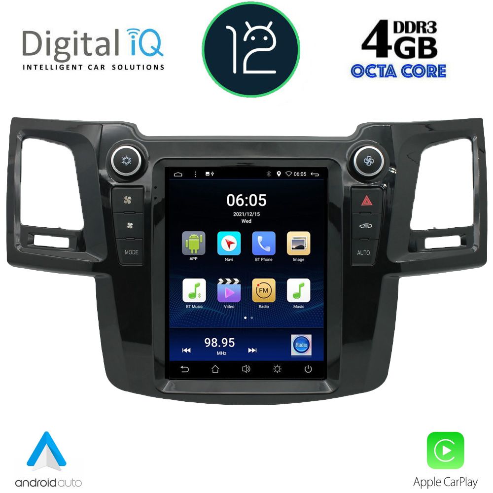 DIGITAL IQ BXD 6965_CPA TESLA STYLE OEM TOYOTA HILUX mod. 2005-2015