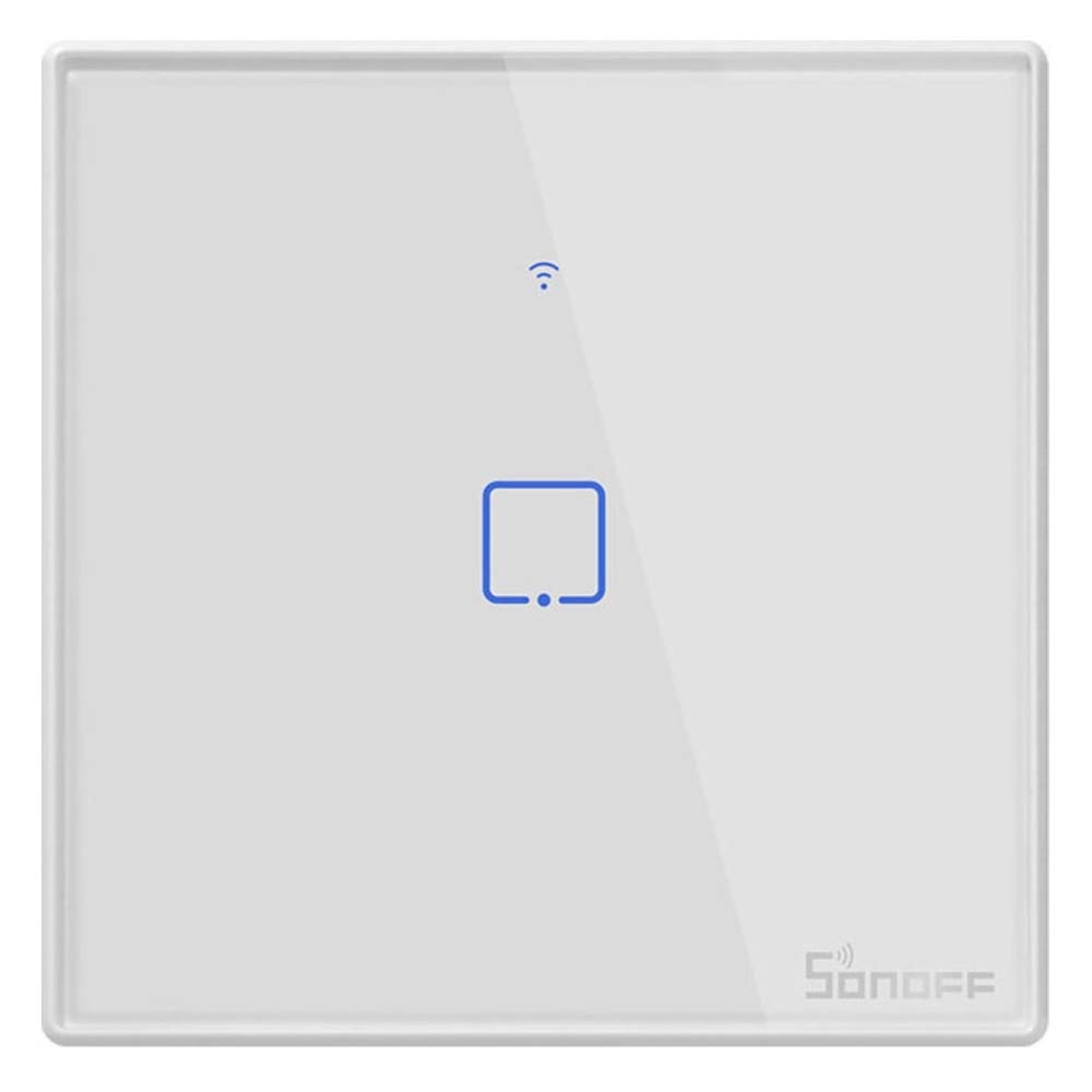 SONOFF Smart Διακόπτης T2EU1C-RF 433MHz, Αφής, Μονός, Λευκός (TX-T2EU1C-RF) (SONTXT2EU1C)