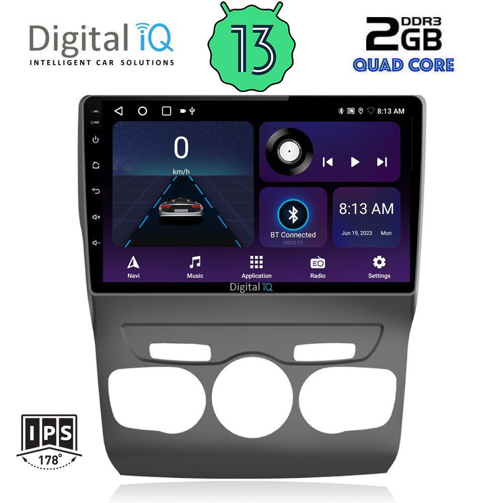 DIGITAL IQ BXB 1085_GPS (10inc) MULTIMEDIA TABLET OEM CITROEN C4 -DS4 mod. 2011-2018