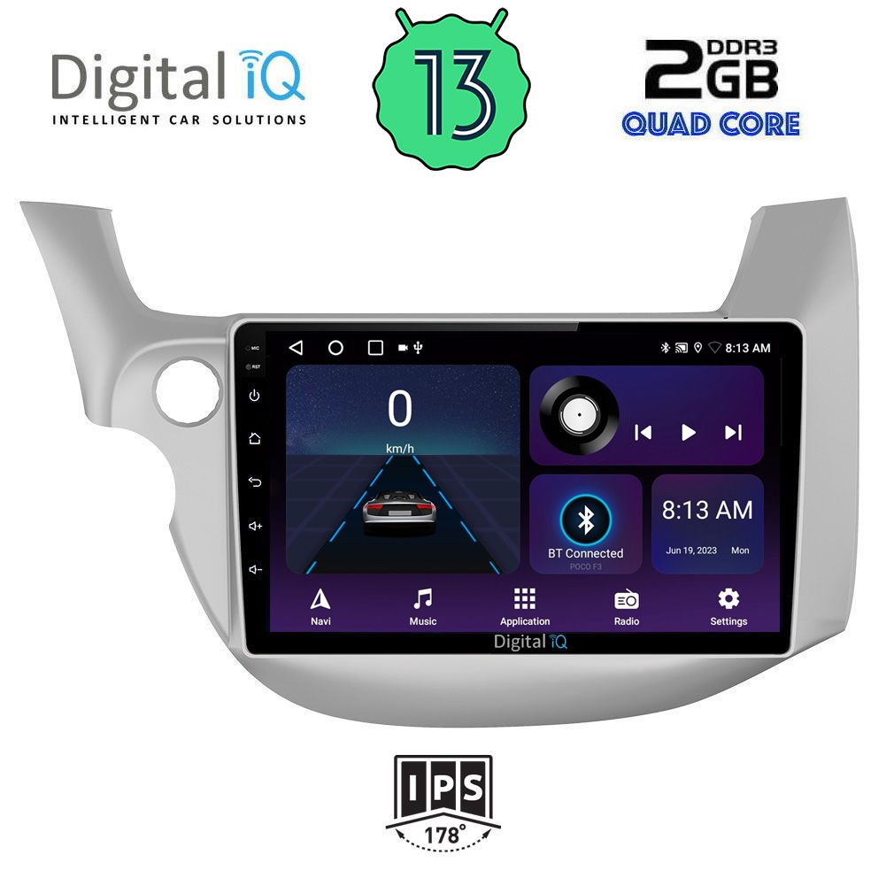 DIGITAL IQ BXB 1211_GPS (10inc) MULTIMEDIA TABLET OEM HONDA JAZZ mod. 2008-2012