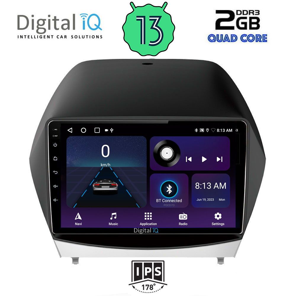 DIGITAL IQ BXB 1235_GPS (10inc) MULTIMEDIA TABLET OEM HYUNDAI iX35 mod. 2010-2015